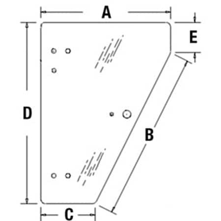 Aftermarket Cab Door Glass Fits John Deere Tractor 9450 9550 9560 9650 H206852